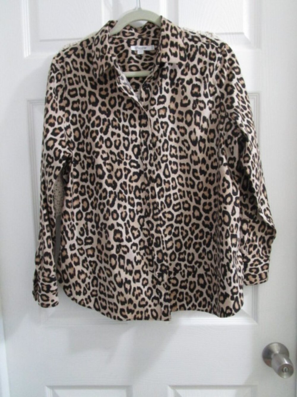Chicos Size US Size 10 Leopard Print Blouse